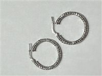 Orecchini Domar Donna Cerchi argento 925 diamantati in Argento ORAR-501-280